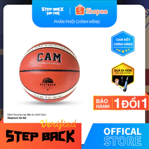 Bóng rổ CAM Stepback size 6,7 chuẩn thi đấu, da PU chơi indoor và outdoor