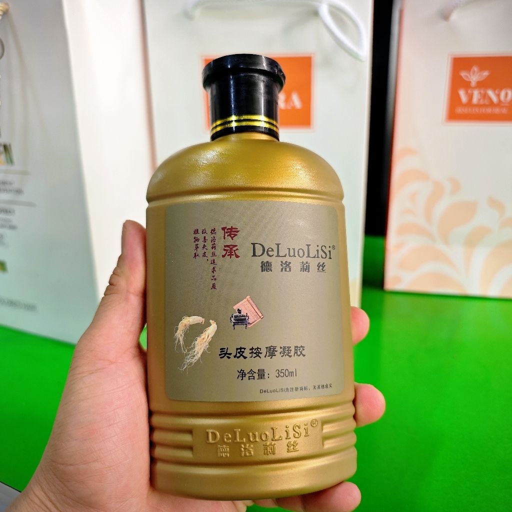 Gel Massage Da Đầu DeLuoLiSi 350ml - Liệu Pháp Dưỡng Sinh Đả Thông Kinh Lạc, Giảm Stress & Kích Thíc