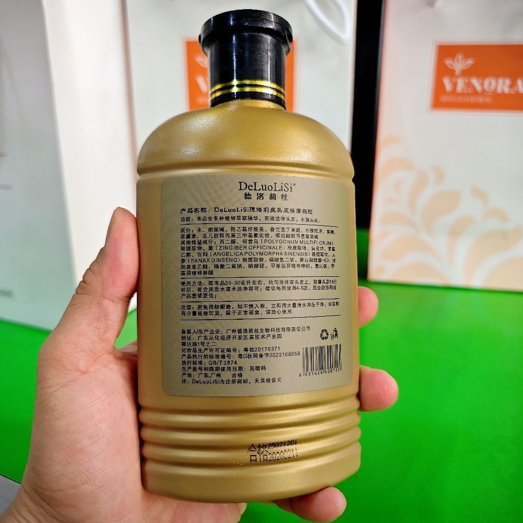 Gel Massage Da Đầu DeLuoLiSi 350ml - Liệu Pháp Dưỡng Sinh Đả Thông Kinh Lạc, Giảm Stress & Kích Thíc