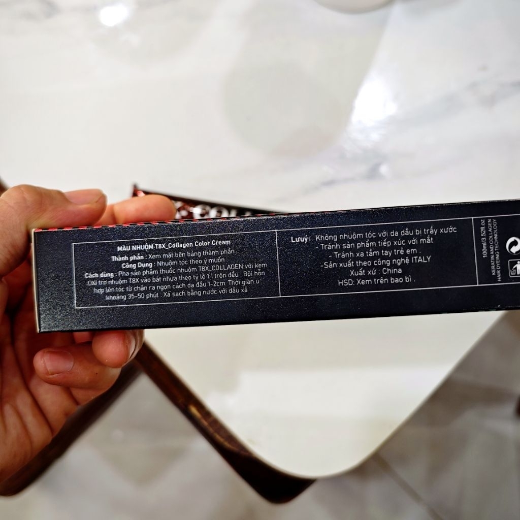 ​Kem Nhuộm Tóc T8X Collagen Keratin 100ml - Kem Nhuộm Phục Hồi Chính Hãng Giá Tổng Kho