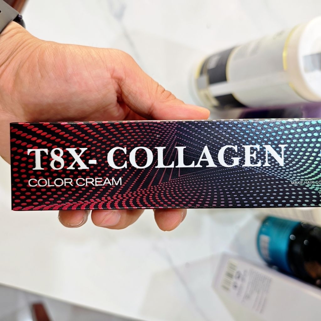 ​Kem Nhuộm Tóc T8X Collagen Keratin 100ml - Kem Nhuộm Phục Hồi Chính Hãng Giá Tổng Kho
