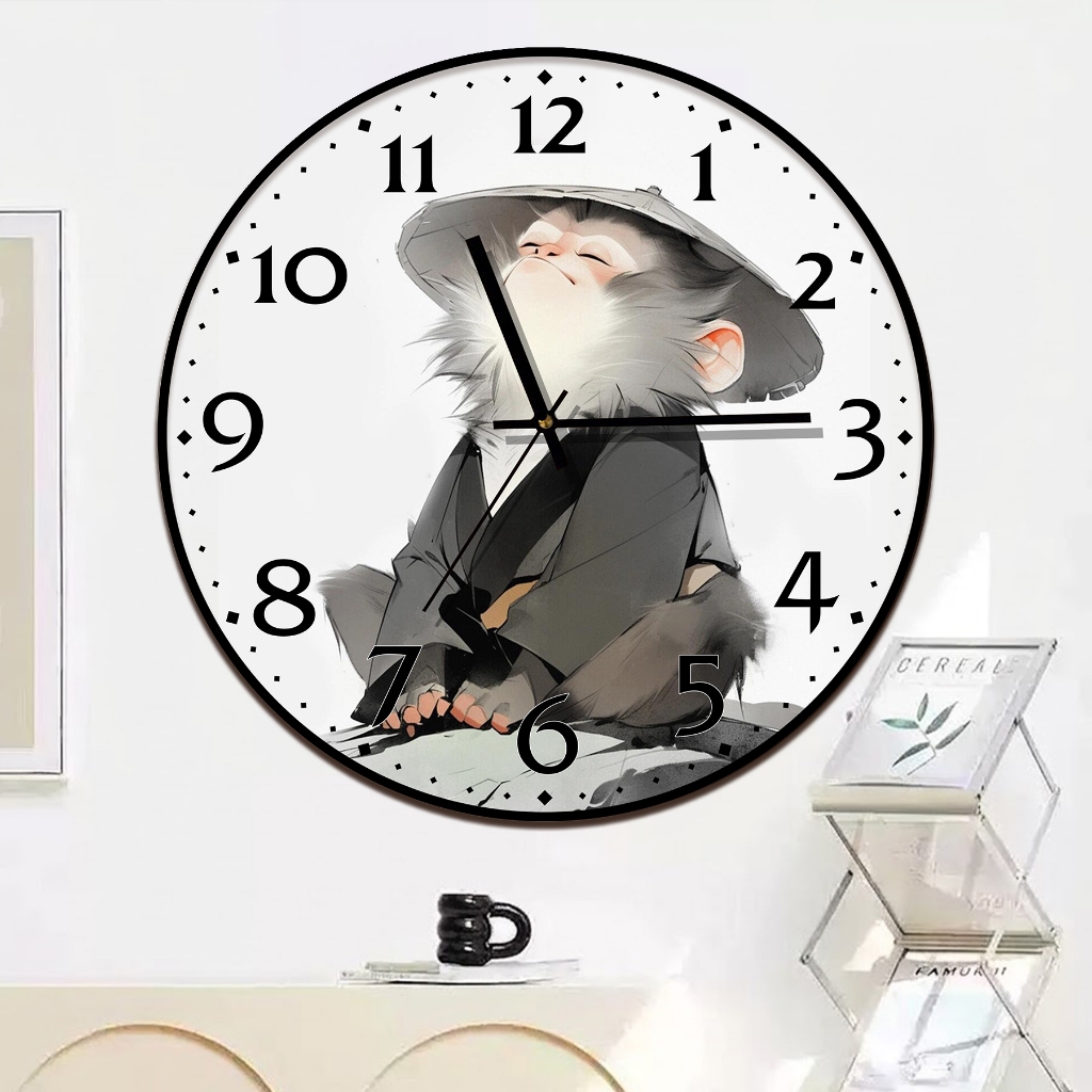 Đồng Hồ Treo Tường "12 CON GIÁP" Tráng Gương 5D Cao Cấp, Đồng Hồ Treo Tường Kim Trôi Hiện Đại - Trang Trí Nhà Cửa