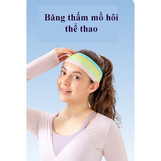 Băng đầu thấm mồ hôi, băng vải đầu yoga, băng đô thể thao