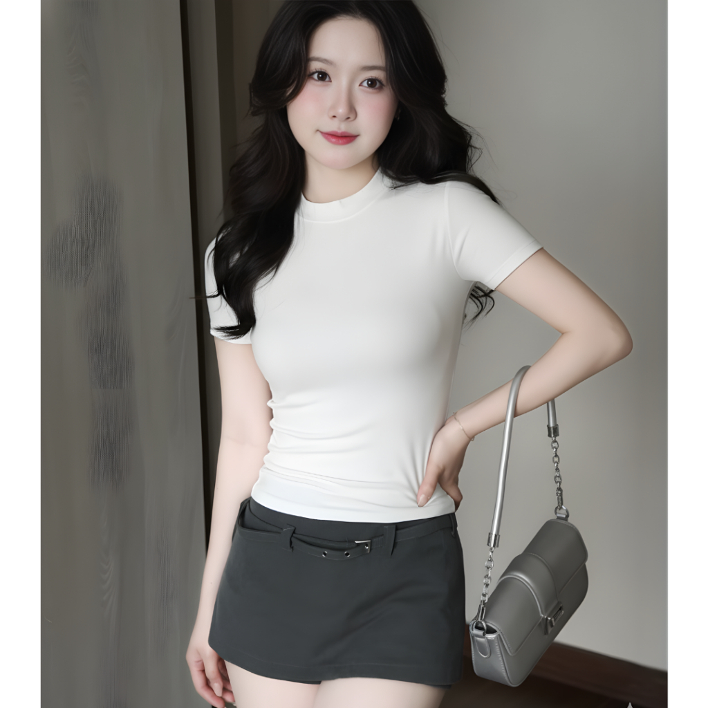 Áo Thun Body Cộc Tay Chất Bozip Co Giãn 4 Chiều Cao Cấp MAIMIU_97