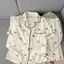 Bộ mặc nhà pyjama (áo cộc quần dài) chất đũi vân mây mềm mại phong cách Hàn Quốc hoạ tiết nhẹ nhàng đáng yêu