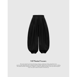 HYPNOTISM | “PUFF PLEATED TROUSERS” - Quần dài thiết kế xếp ly nhiều tạo dáng phồng