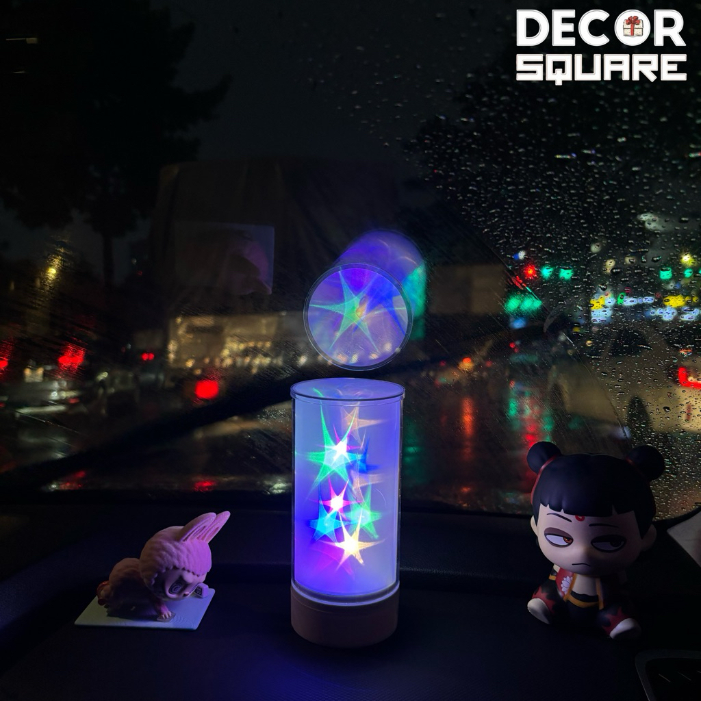 Đèn ngủ trang trí để bàn, quà tặng DecorSquare màu hoàng hôn ,tính năng sạc, quầy bar, bàn làm việc