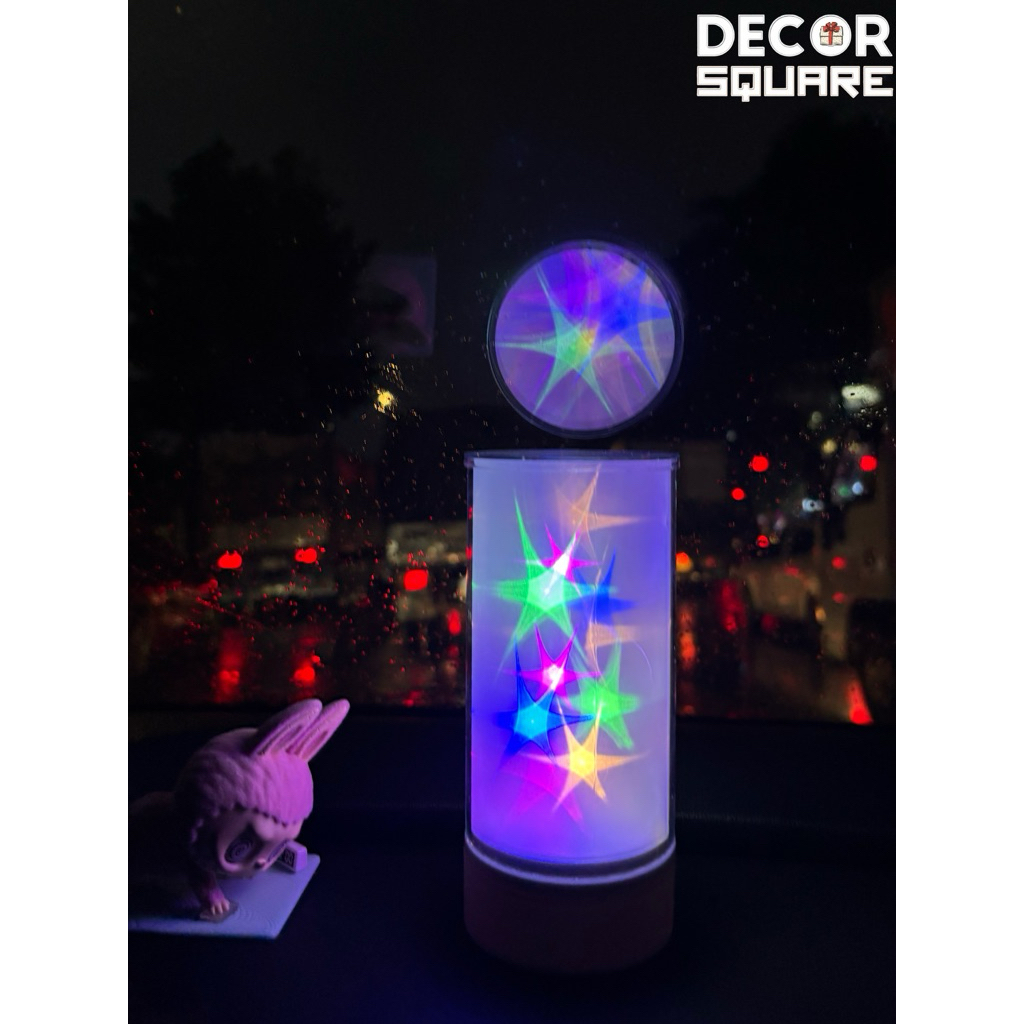 Đèn ngủ trang trí để bàn, quà tặng DecorSquare màu hoàng hôn ,tính năng sạc, quầy bar, bàn làm việc