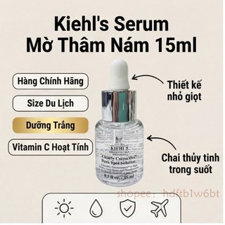 【Còn hàng】Serum Vitamin SángDaMờ Kiehl's Clearly Corrective Dark Spot Solution 15ml Tinh chất dưỡng