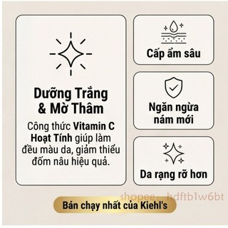 【Còn hàng】Serum Vitamin SángDaMờ Kiehl's Clearly Corrective Dark Spot Solution 15ml Tinh chất dưỡng