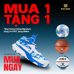 Giày bóng rổ One Love - Stepback x Jogarbola cổ vừa tặng bóng