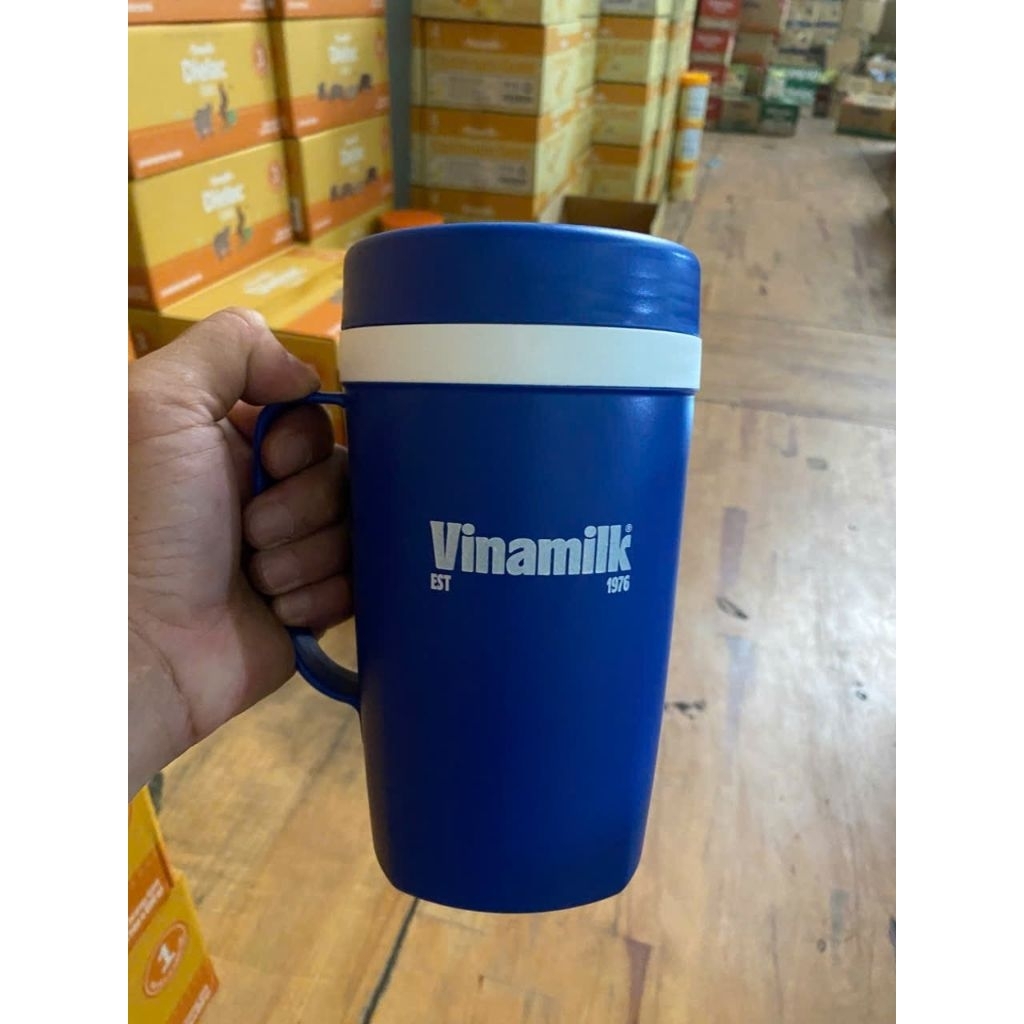 Ca giữ nhiệt xanh Vinamilk 750ml, 1000ml