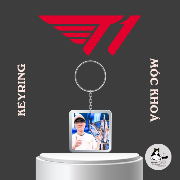 Móc khoá/Keyring Faker XINH 2025 T1 -Vô địch CKTG- Liên minh huyền thoại