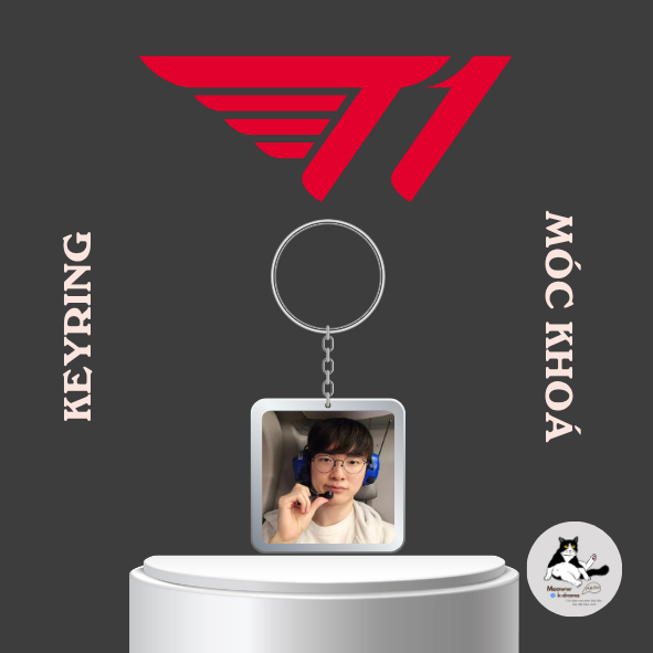 Móc khoá/Keyring Faker XINH 2025 T1 -Vô địch CKTG- Liên minh huyền thoại