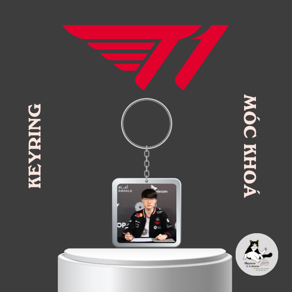 Móc khoá/Keyring Faker XINH 2025 T1 -Vô địch CKTG- Liên minh huyền thoại