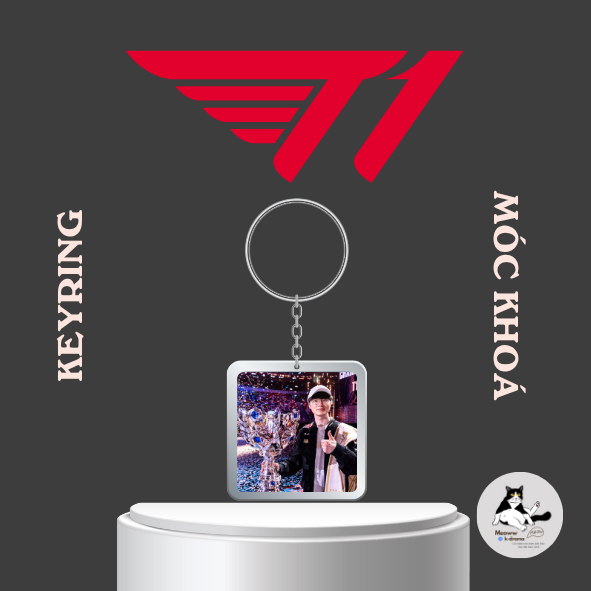 Móc khoá/Keyring Faker XINH 2025 T1 -Vô địch CKTG- Liên minh huyền thoại