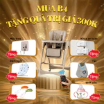 Mini Bear Facial Tissue Ghế Ăn Dặm Xích Đu Điện MiniBear AUTO B4 cho bé, Gấp gọn, Tự Động Đu Đưa — ảnh 2