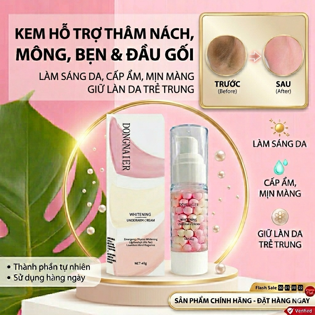 Kem Giảm Thâm Nách Mông Bẹn Đầu Gối giúp làm mờ và giảm thâm hiệu quả 45g