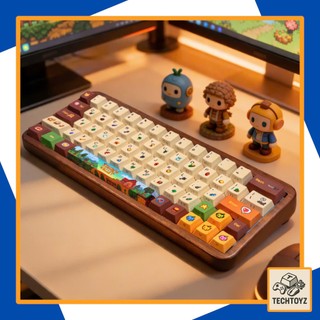 [ Xuyên Led ] Bộ Keycaps Stardew Valley Game - PBT Double Shot, DyeSub - Cherry Profile