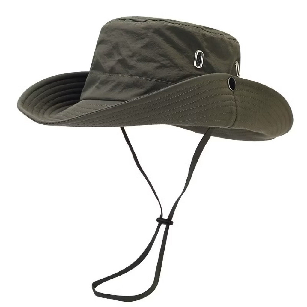 Mũ cao bồi dây rút chống nắng - Nón bucket vành rộng chống tia uv