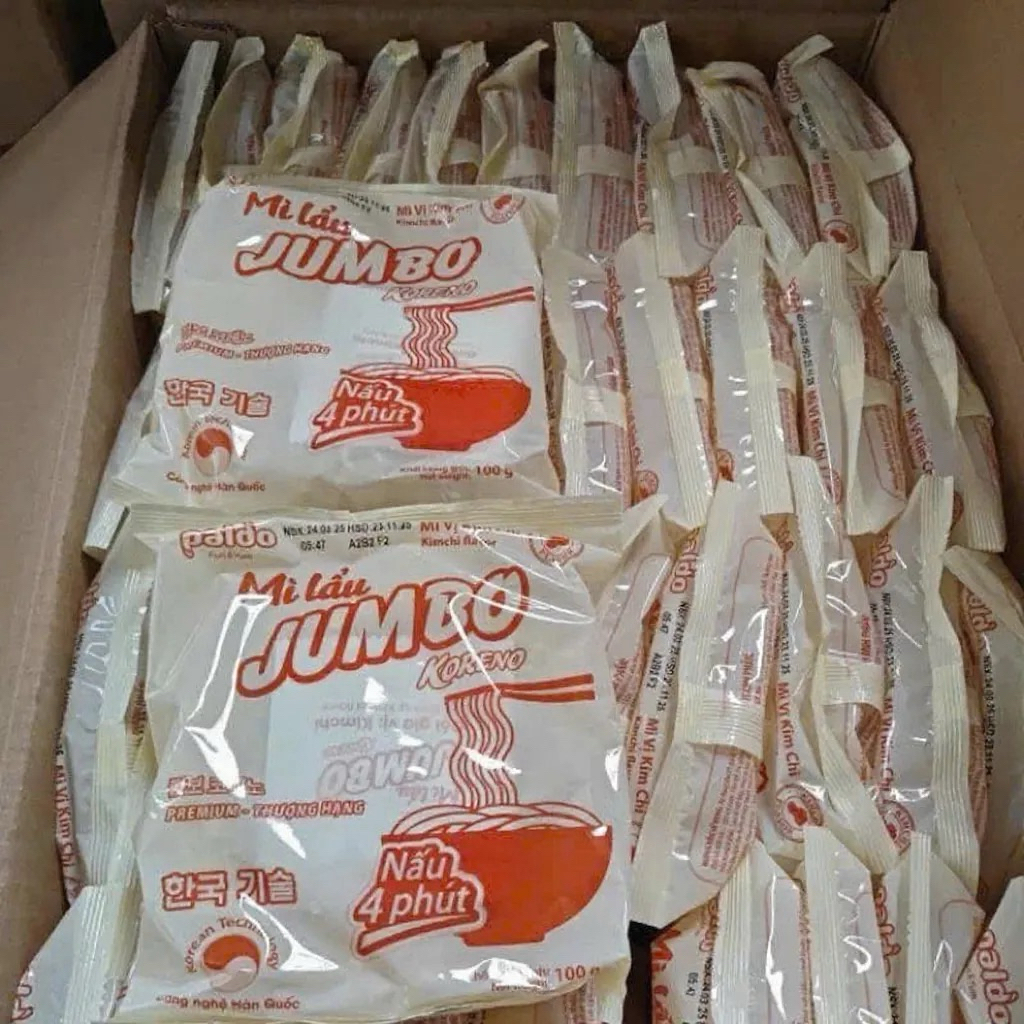 Combo 10gói Mì Jumbo Koreno vị kim chi