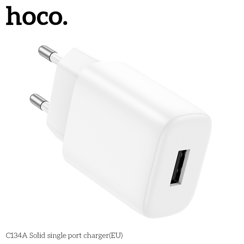 Combo Sạc Hoco C134A 12W Chân Tròn + Cáp Type-C X88 1m Sạc Ổn Định Cho Điện Thoại Tablet Pin Dự Phòng Thiết Bị Điện Tử