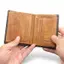 Ví Da Bò Sáp Cao Cấp, Chất Da Mềm Bóng, Thiết Kế Màu Nâu Đẹp Mắt, Kíc Thước 12x9x1cm