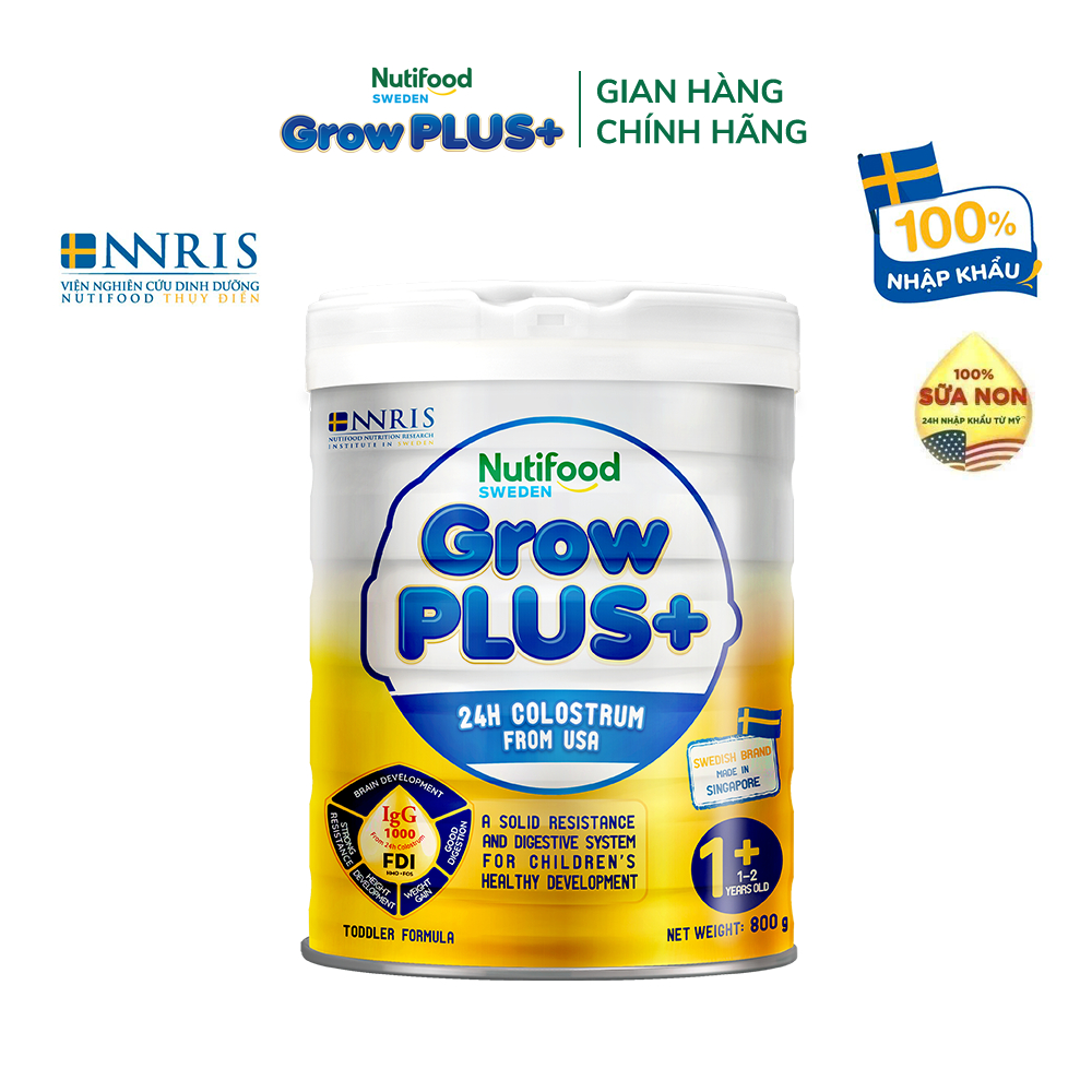 [Livestream Hannah Olala] Sữa Bột Nutifood GrowPLUS+ Sữa Non Tăng Đề Kháng 800g - Trên 1 Tuổi - Tiêu Hóa Tốt
