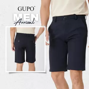 Quần Short Nam Tây Âu GUPO Local Brand Vải Cotton Co Giãn 4 Chiều Sọt Lửng Ống Ngắn Bigsize - Short4c