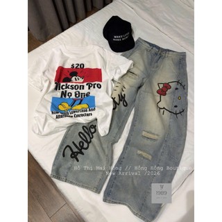 Áo Thun Nữ Mickey Họa Tiết Form Rộng QCCC Cao Cấp
