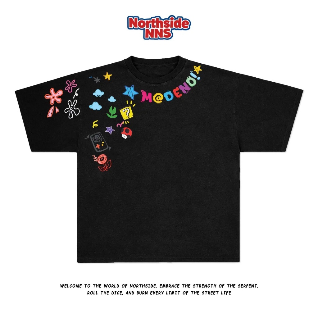 Áo Thun Nam Nữ Unisex Tay Lỡ, Áo Phông Cotton From Rộng Crop Stuido Doodle Art