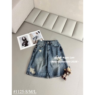 Quần Sooc Jean Ngố Rách Đùi Basic QCCC Cao Cấp