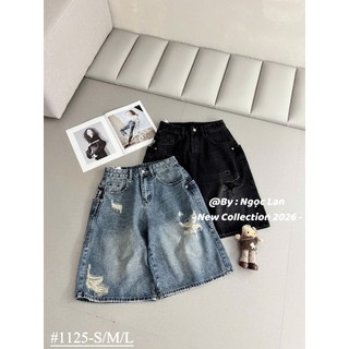 Quần Sooc Jean Ngố Rách Đùi Basic QCCC Cao Cấp