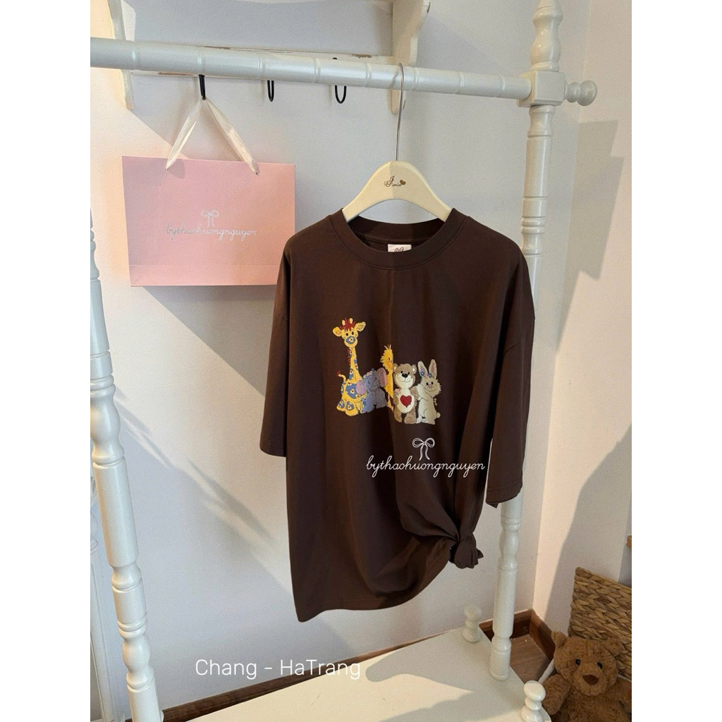 ( Sale ) Áo pull zoo hươu nâu