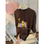 Áo pull zoo hươu nâu