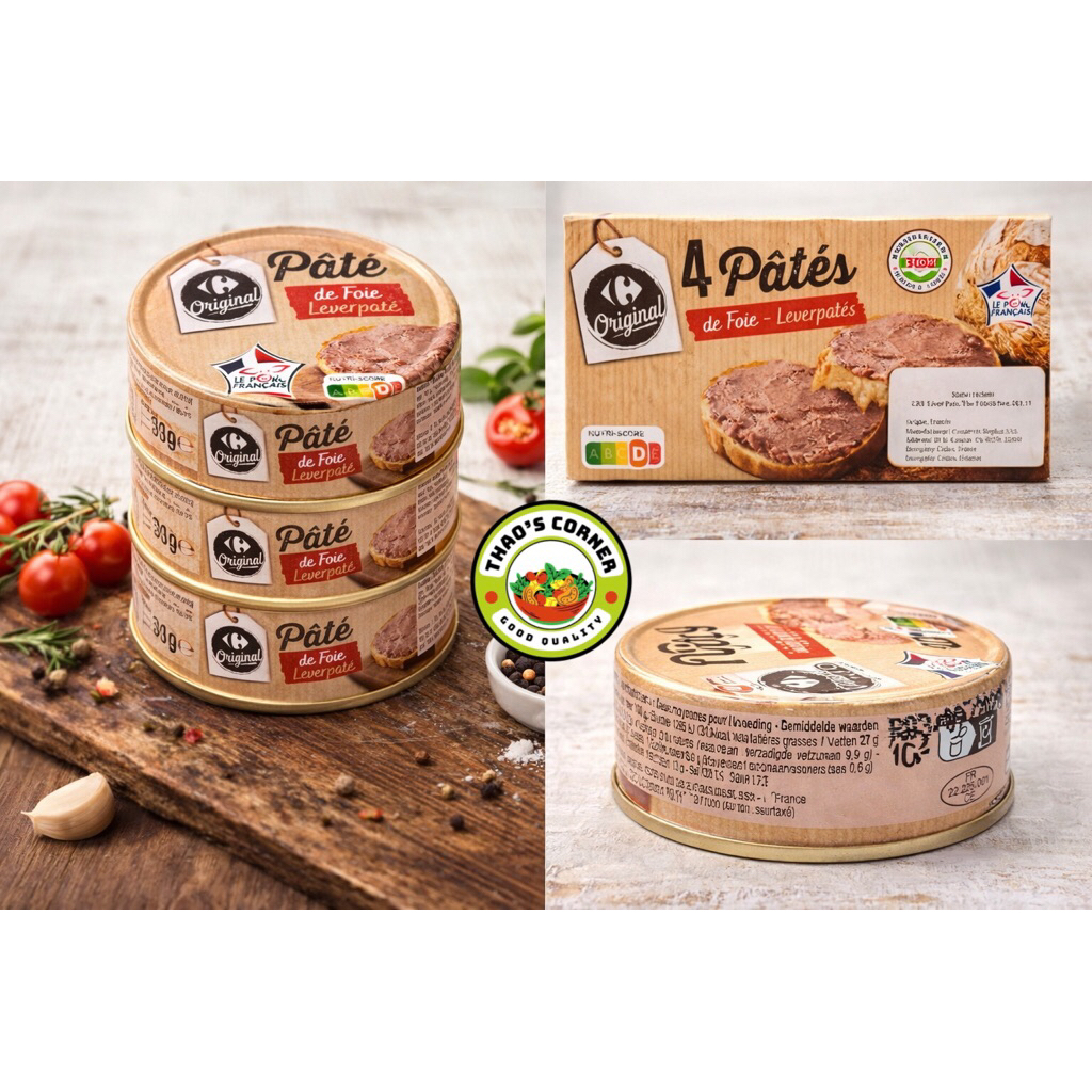 Pate Foie Gan Heo [Lốc 4 hộp*80g] Leverpatés Original - Pháp