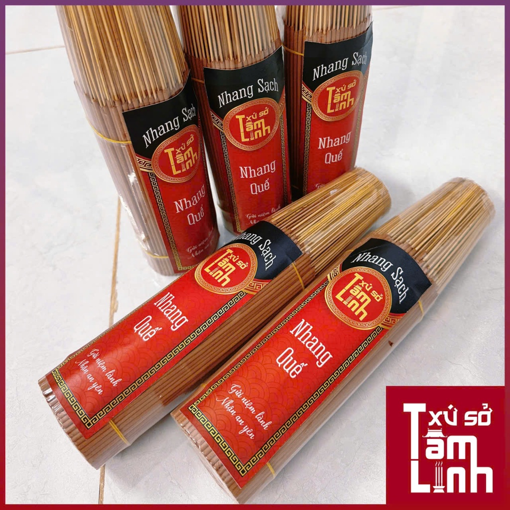 Nhang Sạch Thảo Mộc Xứ Sở Tâm Linh Hữu Cơ 100%, Ít Khói, Dịu Nhẹ Không Cay Mắt, An Toàn Sức Khỏe, Thơm Phòng 30cm