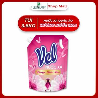 Túi Nước Xả Vải Vel 3.6Kg - Hương Nước Hoa Châu Âu - Làm Mềm Sợi Vải