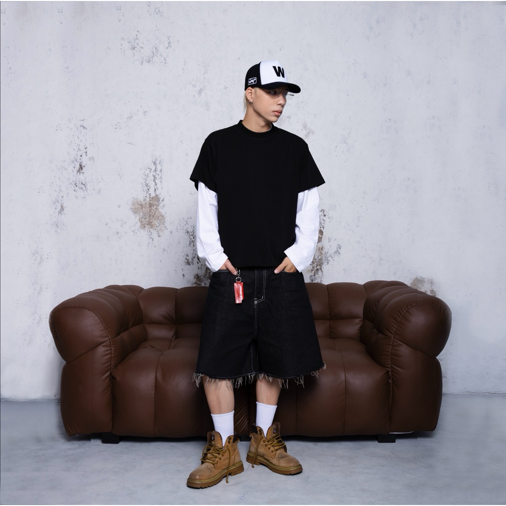 BLANK TEE - ÁO THUN TRƠN FORM BOXY COTTON 2 CHIỀU WONDERSTU