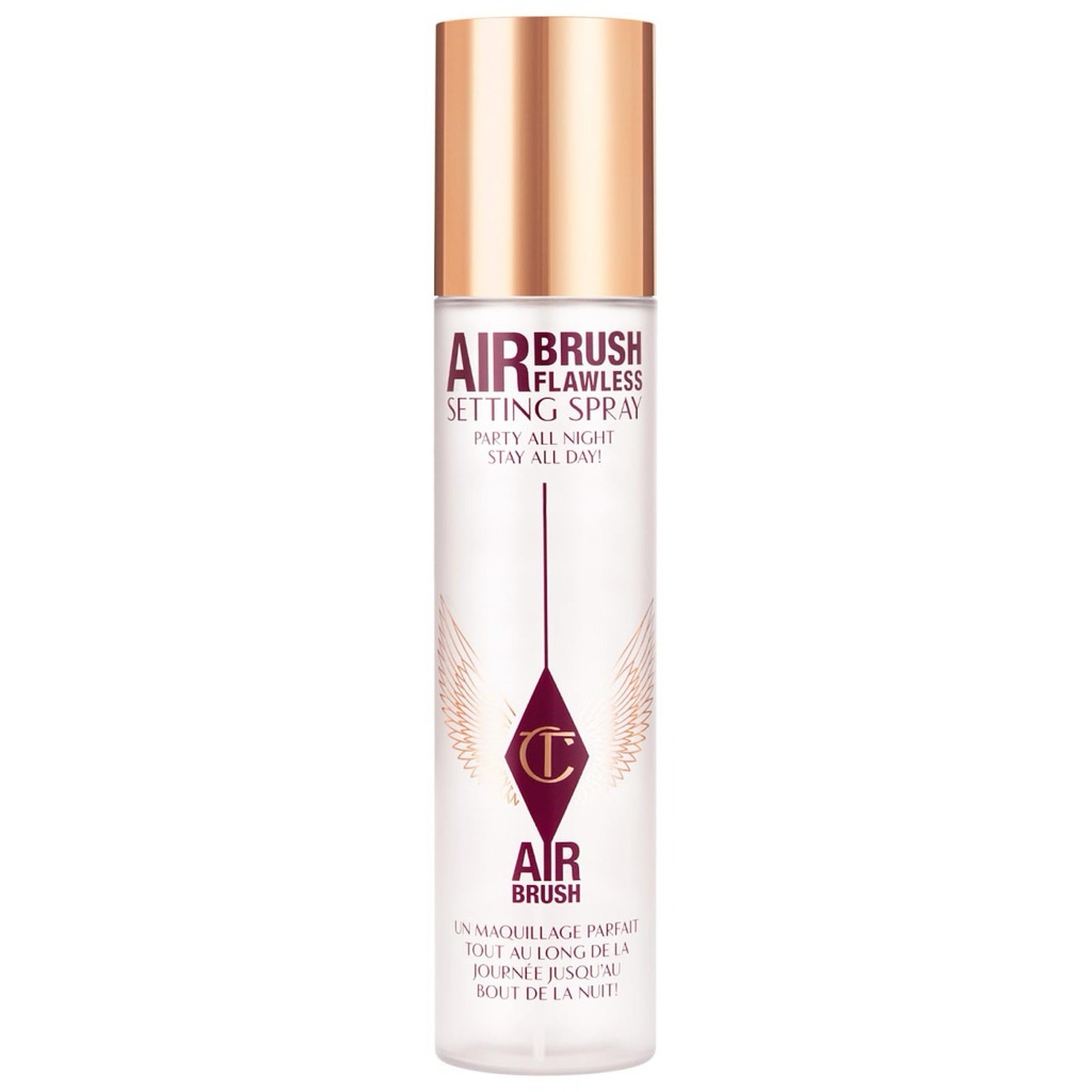 Xịt Khóa Nền Charlotte Tilbury Airbrush Setting Spray –  Full size 100ml – Giữ Makeup Lâu, Lớp Sương Mịn, Chống Trôi.