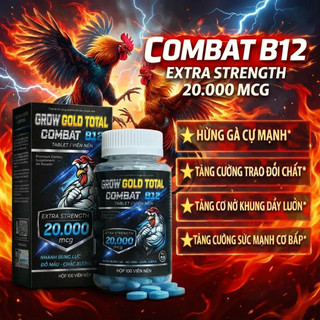 Combat 20.000mcg (100 viên) nuôi gà chế độ tăng bo, nở khung tăng nước máu hừng và mát gà