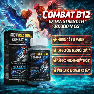 Combat 20.000mcg (100 viên) nuôi gà chế độ tăng bo, nở khung tăng nước máu hừng và mát gà
