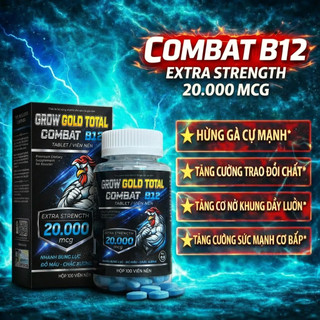 Combat 20.000mcg (100 viên) nuôi gà chế độ tăng bo, nở khung tăng nước máu hừng và mát gà