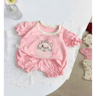 Set Bộ cho bé gái (Hoạ Tiết Thỏ Xinh) chất co giãn 4 chiều phong cách dễ thương