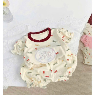 Set Bộ cho bé gái (Hoạ Tiết Thỏ Xinh) chất co giãn 4 chiều phong cách dễ thương