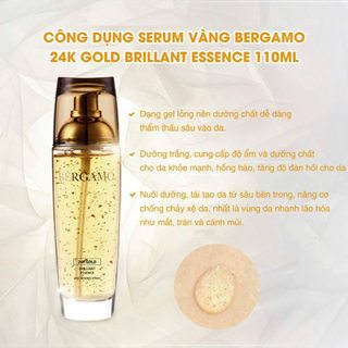 [HÀNG NHẬP KHẨU] Tinh chất Serum BERGAMO Premium Essence 110ml Mẫu Mới Nhất