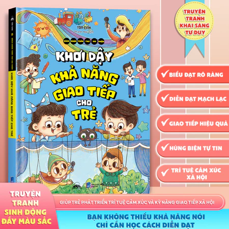 Sách - Khơi Dậy Khả Năng Giao Tiếp Cho Trẻ - Truyện Tranh Khai Sáng Tư Duy