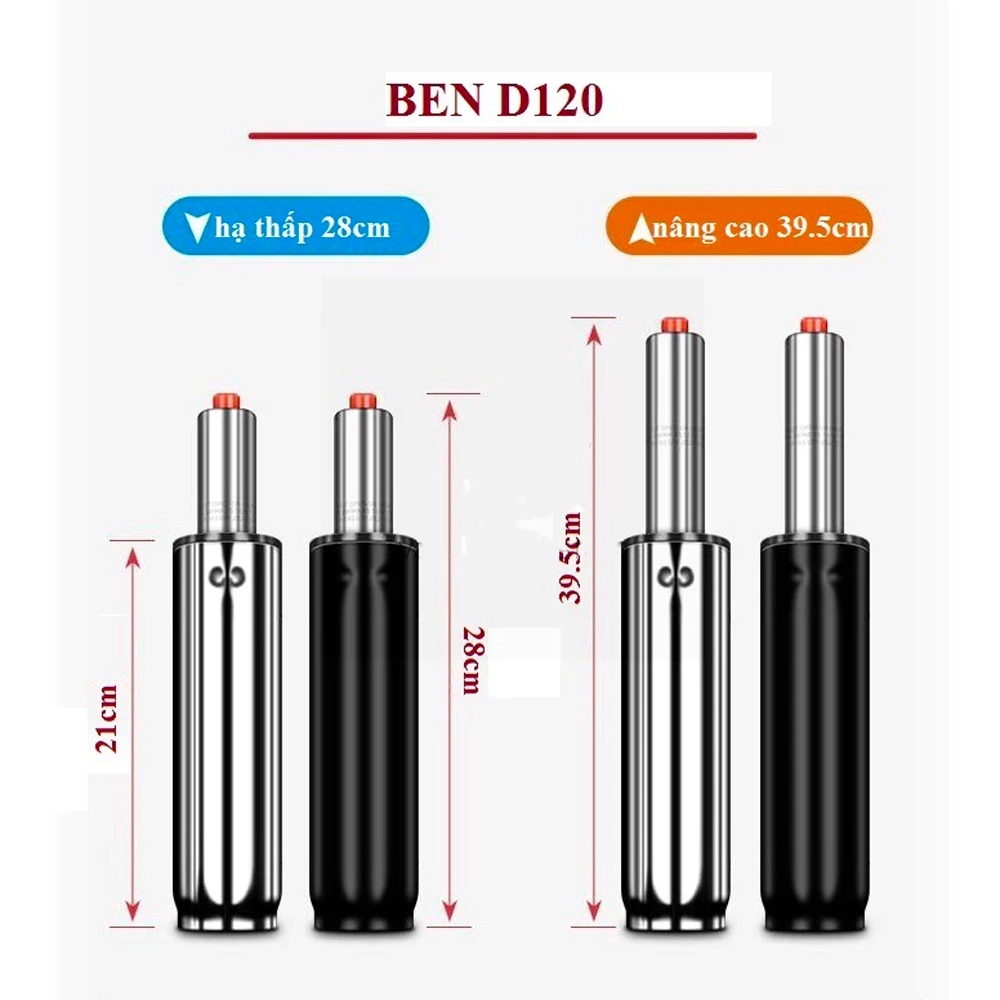 piston ghế xoay thay thế cao cấp loại 1( có sỉ )
