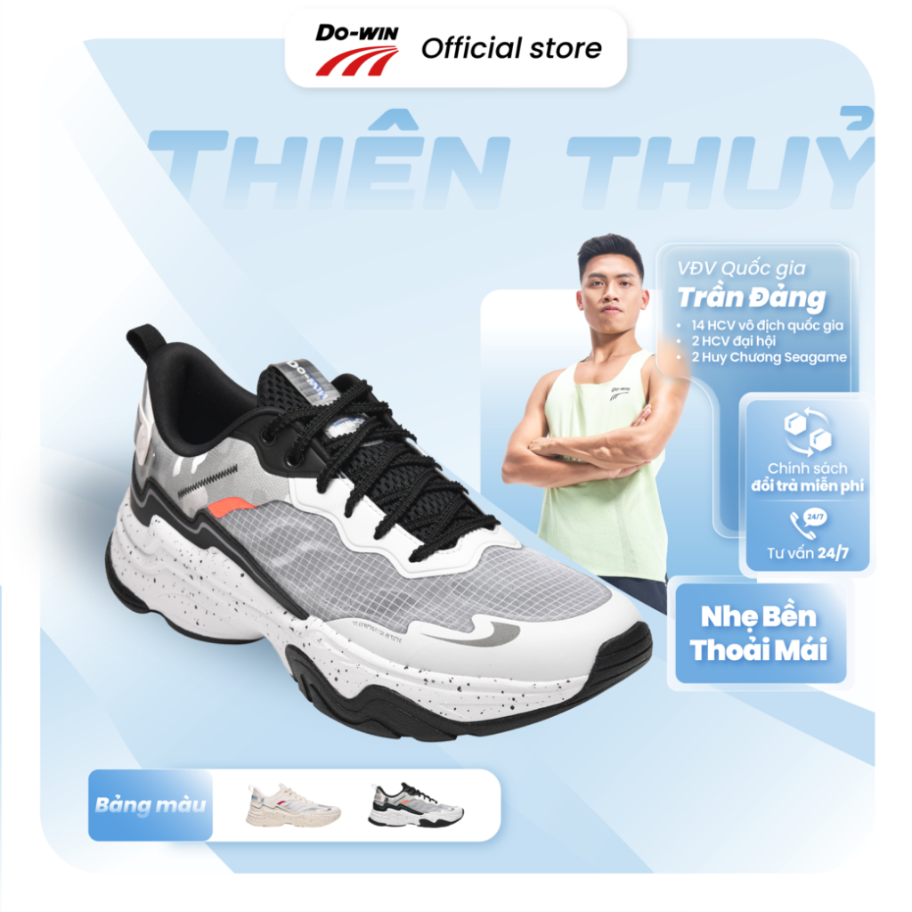 Giày thể thao thời trang nam nữ Do-win Thiên Thuỷ Công nghệ TPU + EVA mới nhất, êm nhẹ, thoải mái