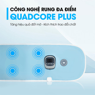 Đai Rung thể hình Rowanto DB06 đốt cháy mỡ bụng lấy lại vóc dáng thon gọn công nghệ rung đa chiều